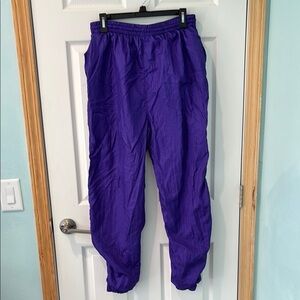 Vibrant Purple Elastic Cuff Joggers